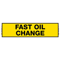2' X 8' FullSpeed Automotive Yellow Fast Oil Change Mesh Bay Banner