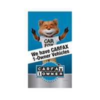 22" X 35" Carfax Blue We have Carfax 1 Owner Vehicles with Fox Super Vinyl Bandit Sign (double sided)