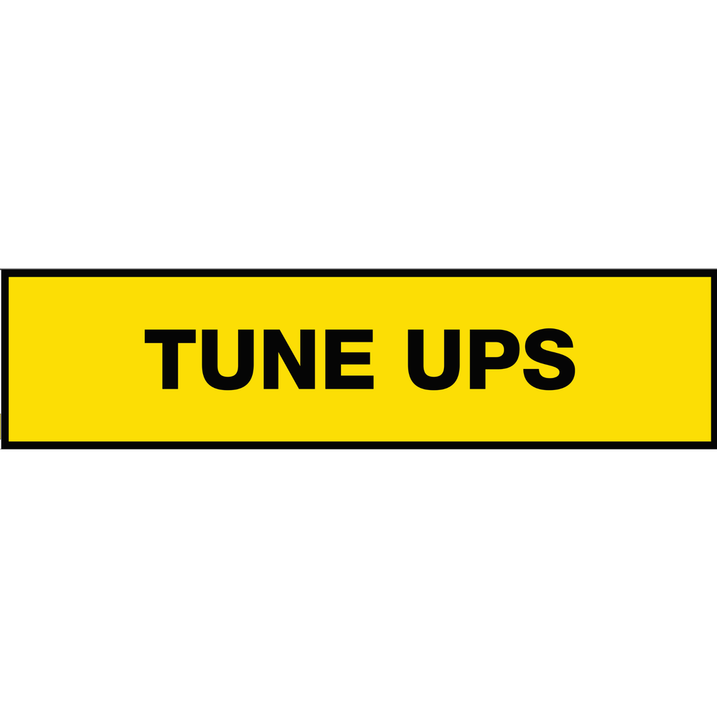 2' X 8' FullSpeed Automotive Yellow Tune Ups Mesh Bay Banner