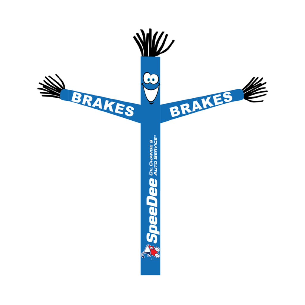 18' FullSpeed Automotive SpeeDee Oil Change Blue  Brakes Tube Dancer Fabric Only (with face & arms)