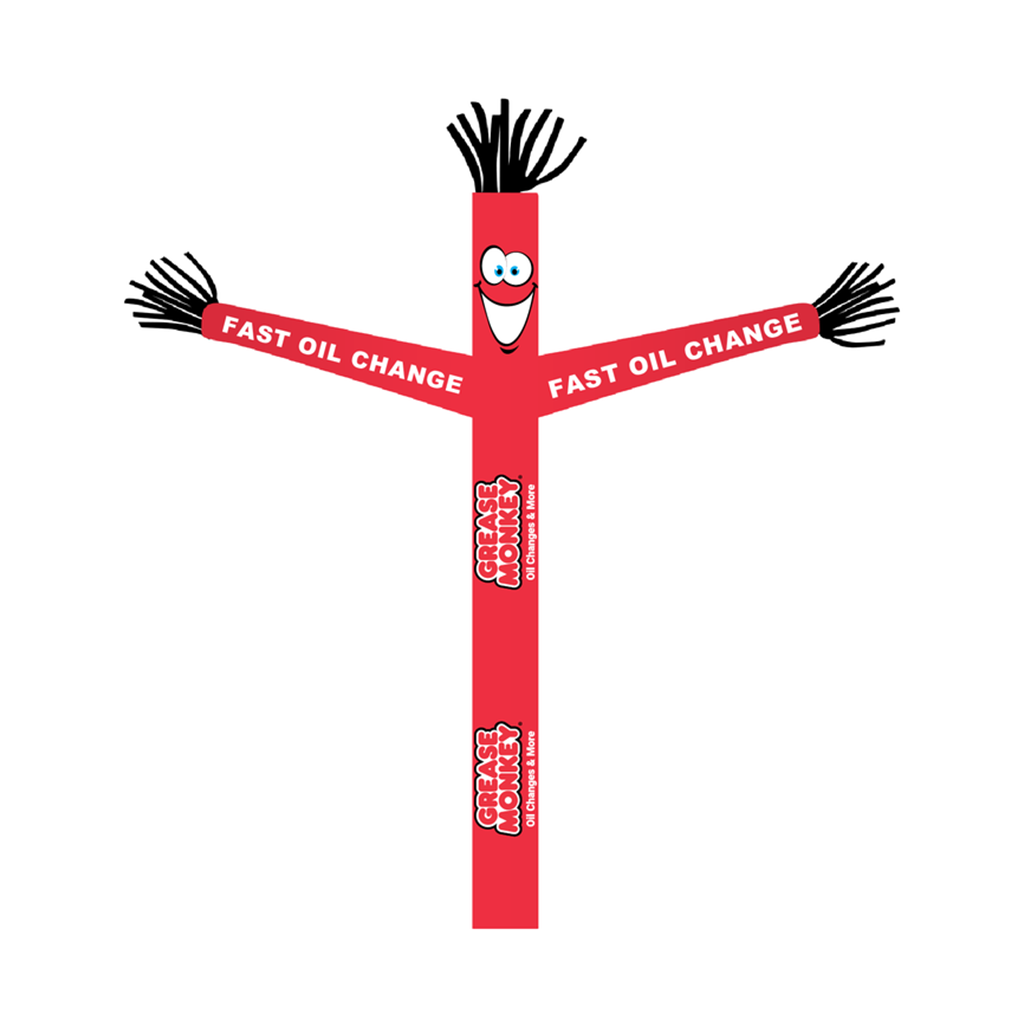 18' FullSpeed Automotive Grease Monkey Red Fast Oil Change Tube Dancer Fabric Only (with face & arms)