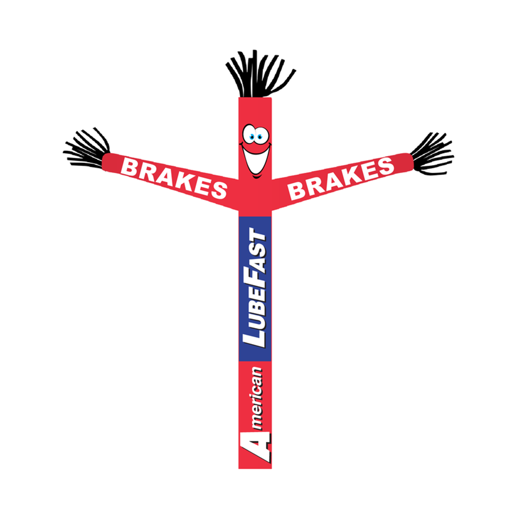18' FullSpeed American LubeFast Red & Blue Brakes Tube Dancer Fabric Only (with arms & face)