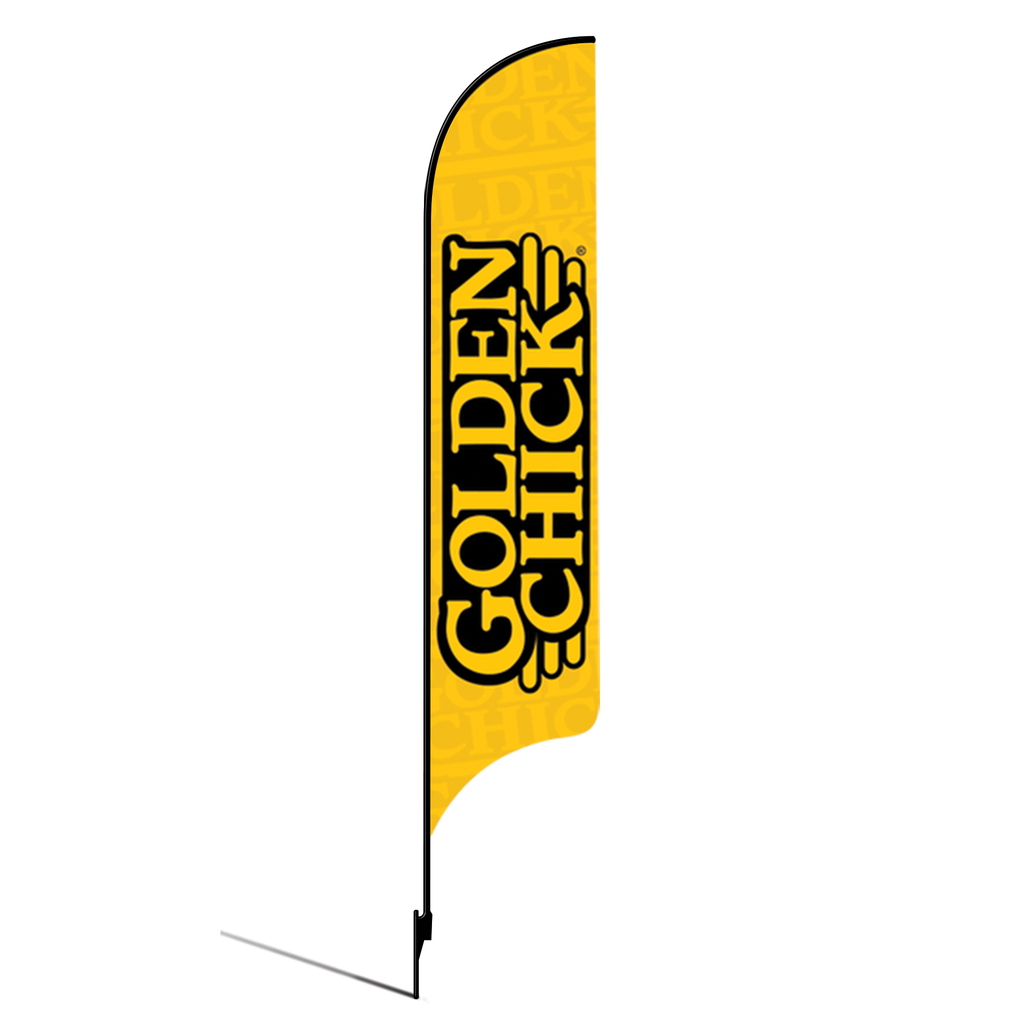 15' Golden Chick Logo AdverSail Flag Kit
