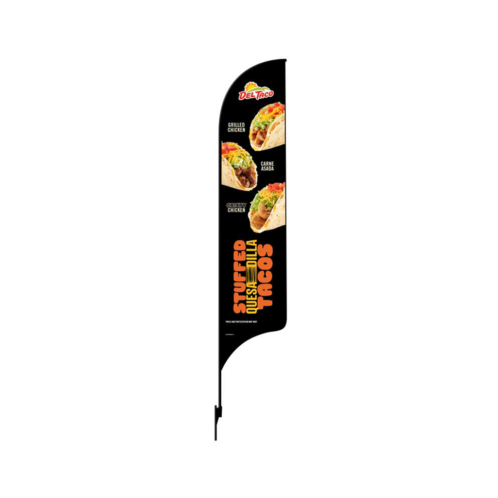 OLD DO NOT USE 15' Del Taco Stuffed Quesdilla Tacos AdverSail Flag Kit