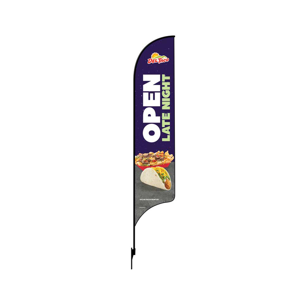 OLD DO NOT USE 15' Del Taco Open Late AdverSail Flag Kit