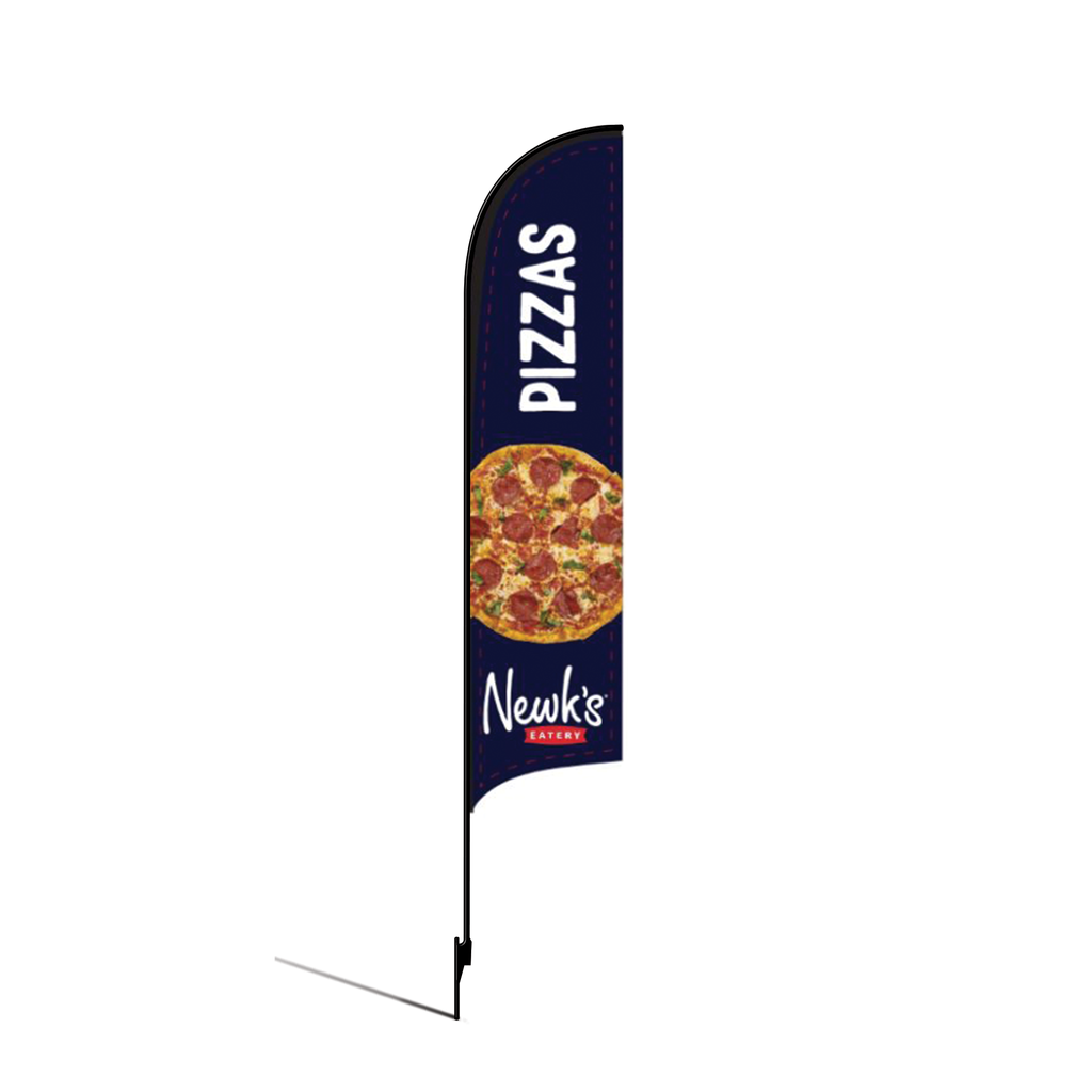 OLD DO NOT USE 15' Newk's Eatery Navy Pizzas AdverSail Flag (double-sided) Kit