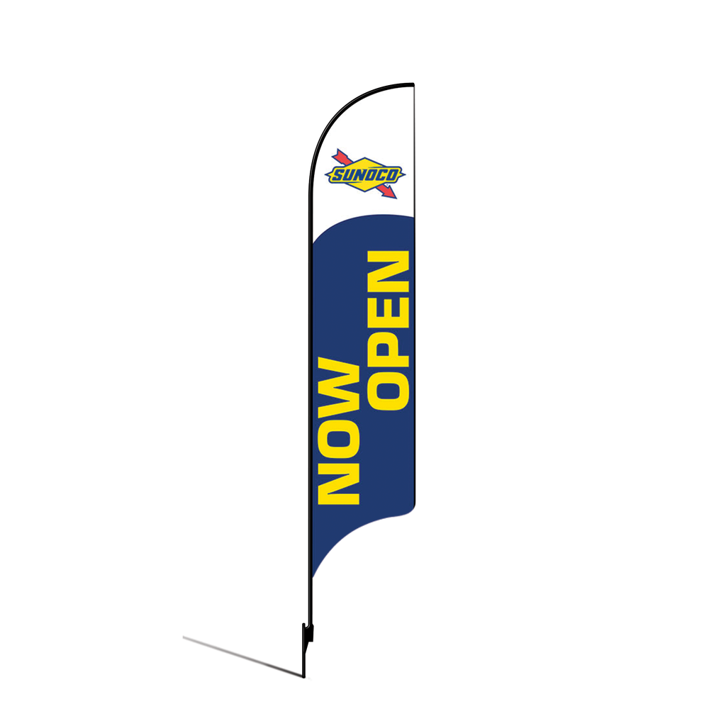 OLD DO NOT USE 15' Sunoco Blue Now Open AdverSail Flag Kit