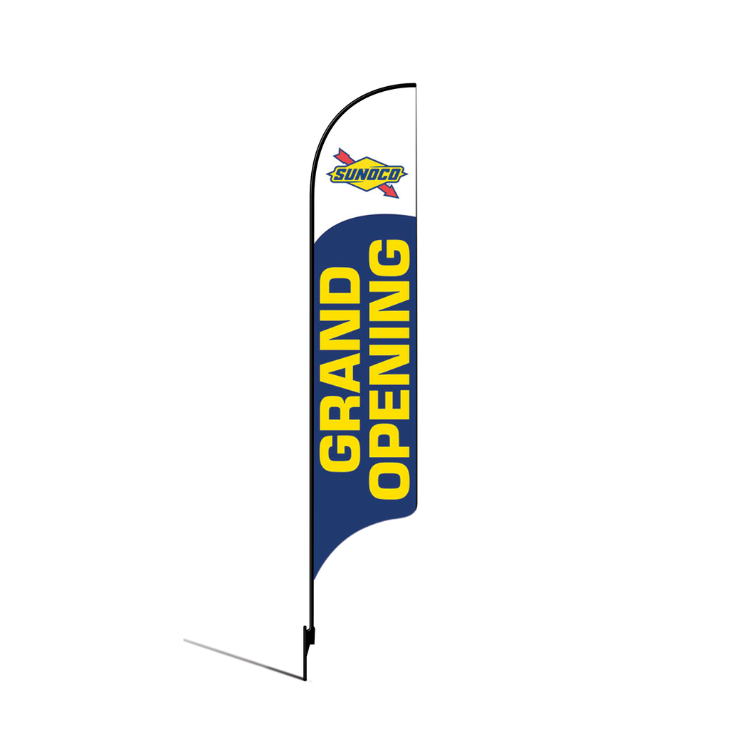 OLD DO NOT USE 15' Sunoco Blue Grand Opening AdverSail Flag Kit