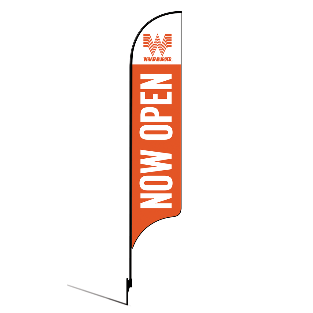 OLD DO NOT USE 15' Whataburger Orange Now Open AdverSail Flag Kit