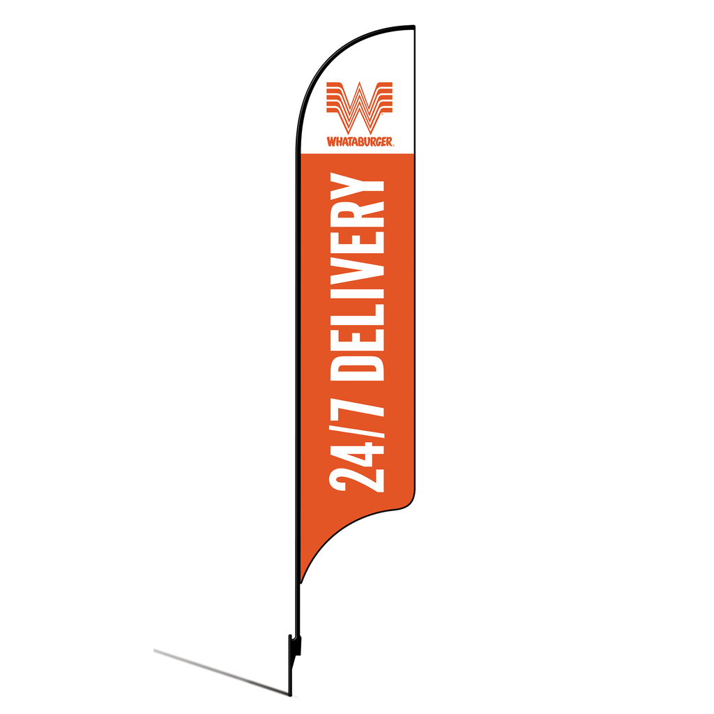 OLD DO NOT USE 15' Whataburger 24/7 Delivery AdverSail Flag Kit