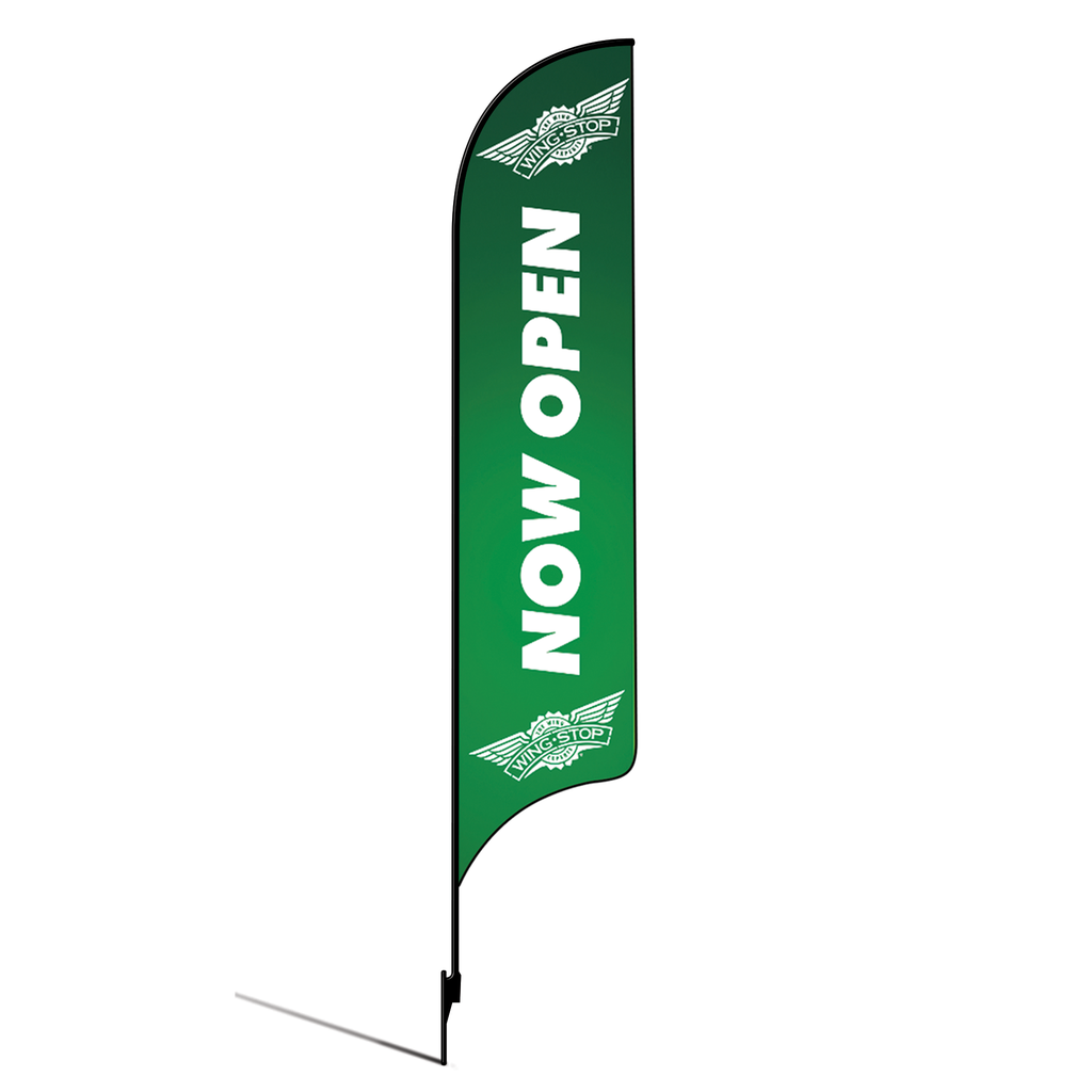 OLD DO NOT USE 15' Wingstop Logo Now Open AdverSail Flag (2023 Art) Kit