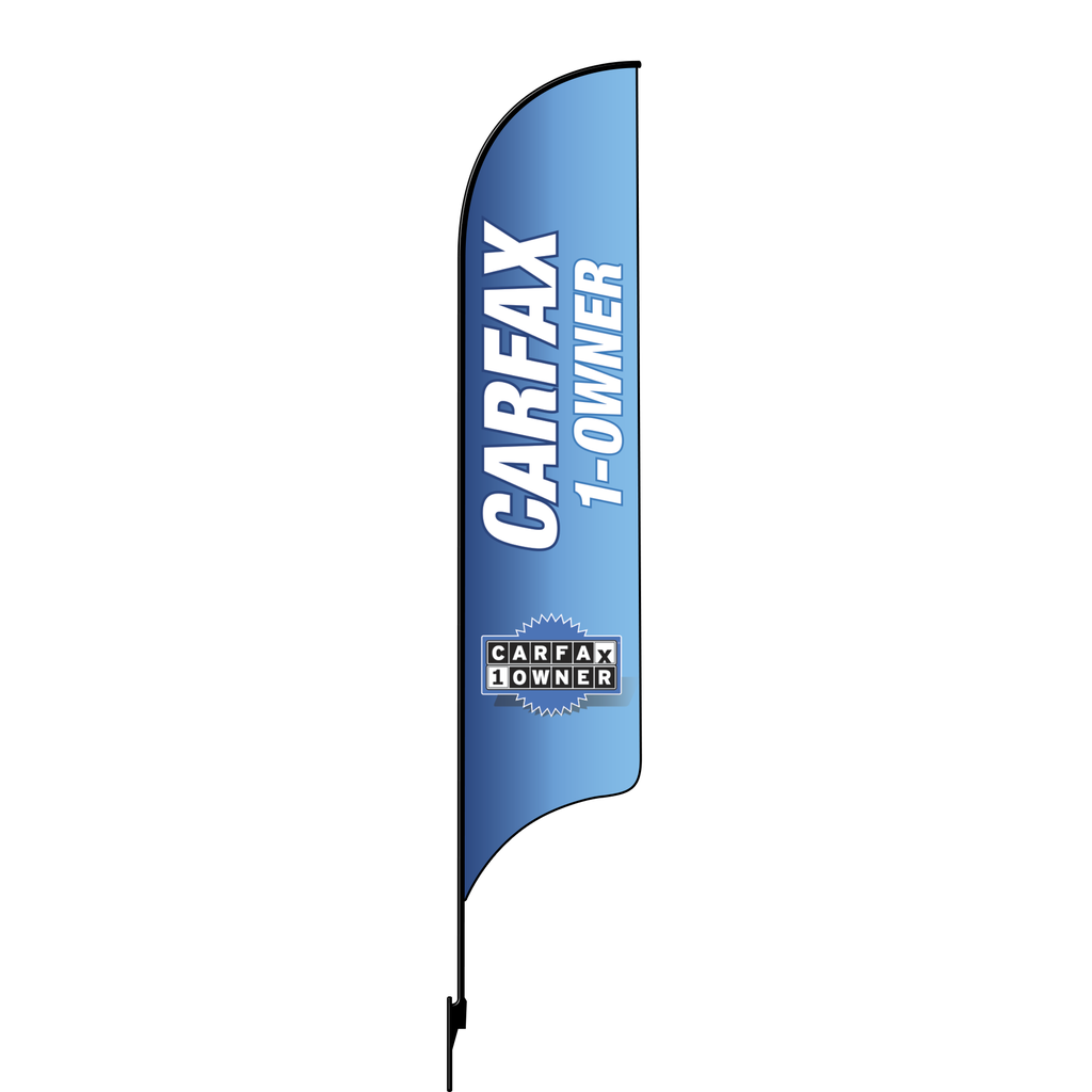 OLD DO NOT USE 15' Carfax 1-Owner blue AdverSail Flag Kit