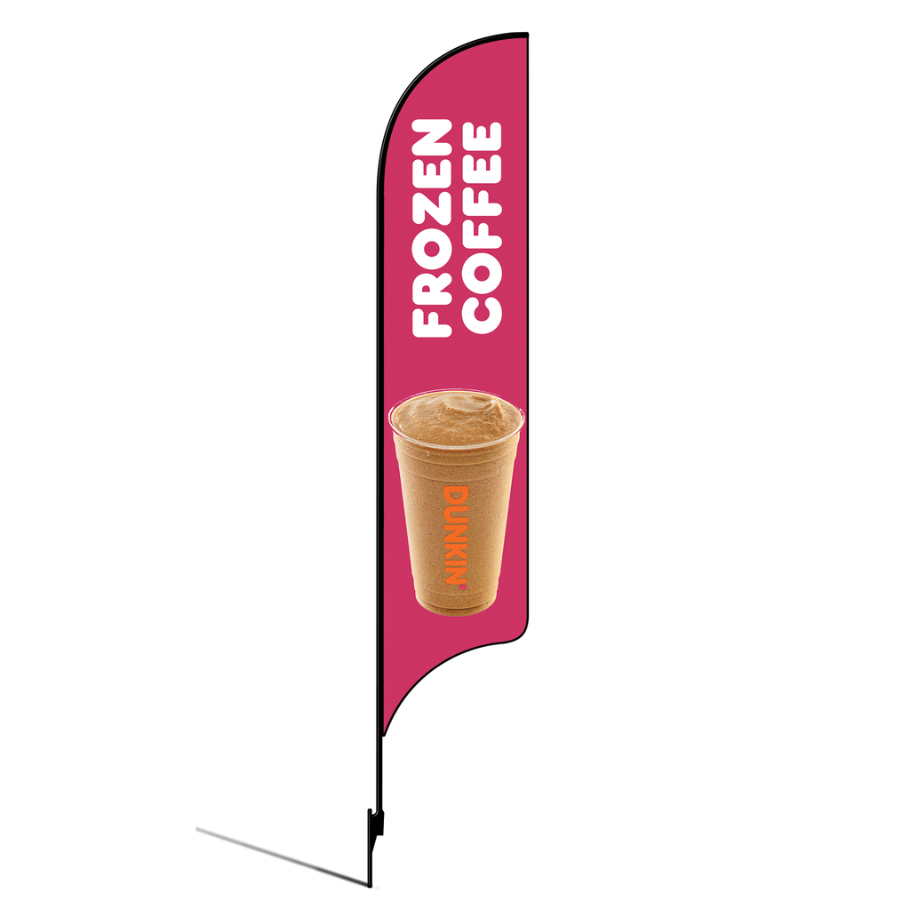 DO NOT USE 15' Dunkin' Donuts Pink Frozen Coffee AdverSail Flag Kit