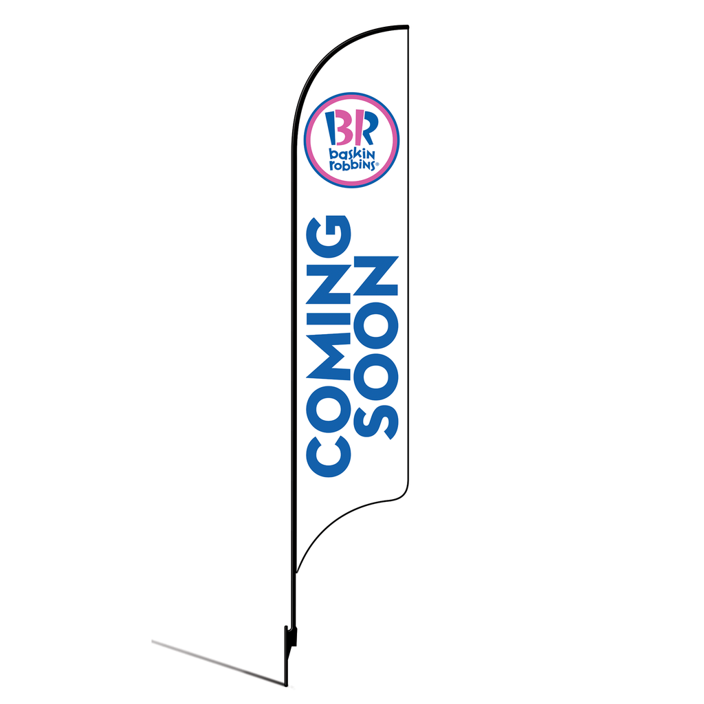OLD DO NOT USE 15' Baskin Robbins Coming Soon AdverSail Flag Kit