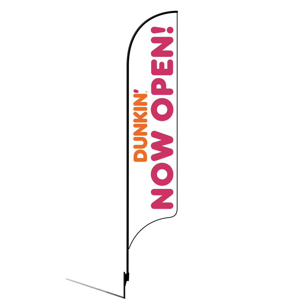 OLD DO NOT USE Kit for 15' Dunkin' Donuts White Now Open AdverSail