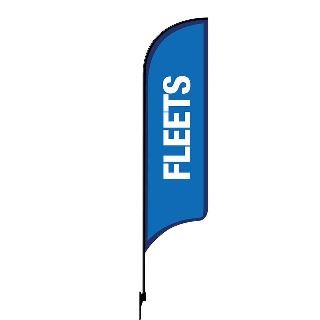 Kits for 12' FullSpeed Automotive Blue Fleets AdverSail Flag