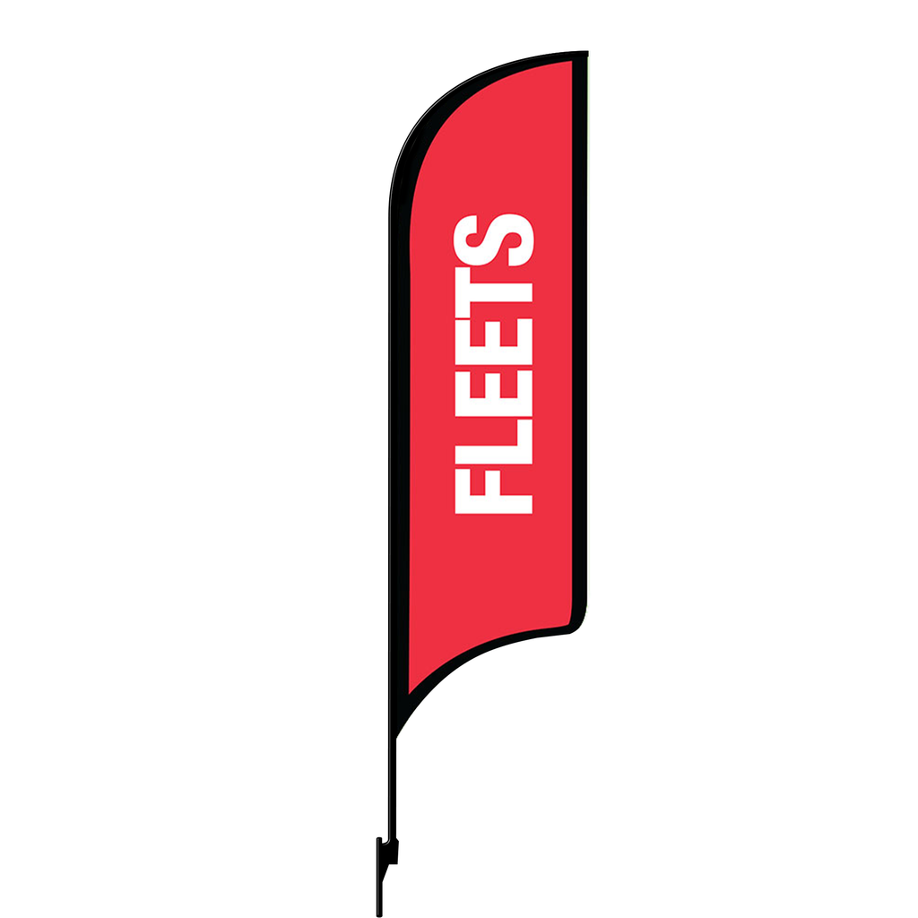 Kit for 12' FullSpeed Automotive Red Fleets AdverSail Flag