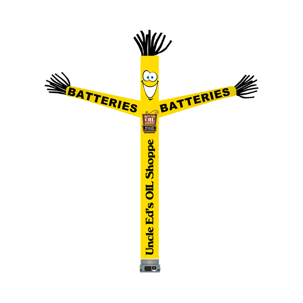 Kit for 18' FullSpeed Automotive Uncle Ed's Oil Shoppe Yellow Batteries Tube Dancer Fabric Only (with face & arms)