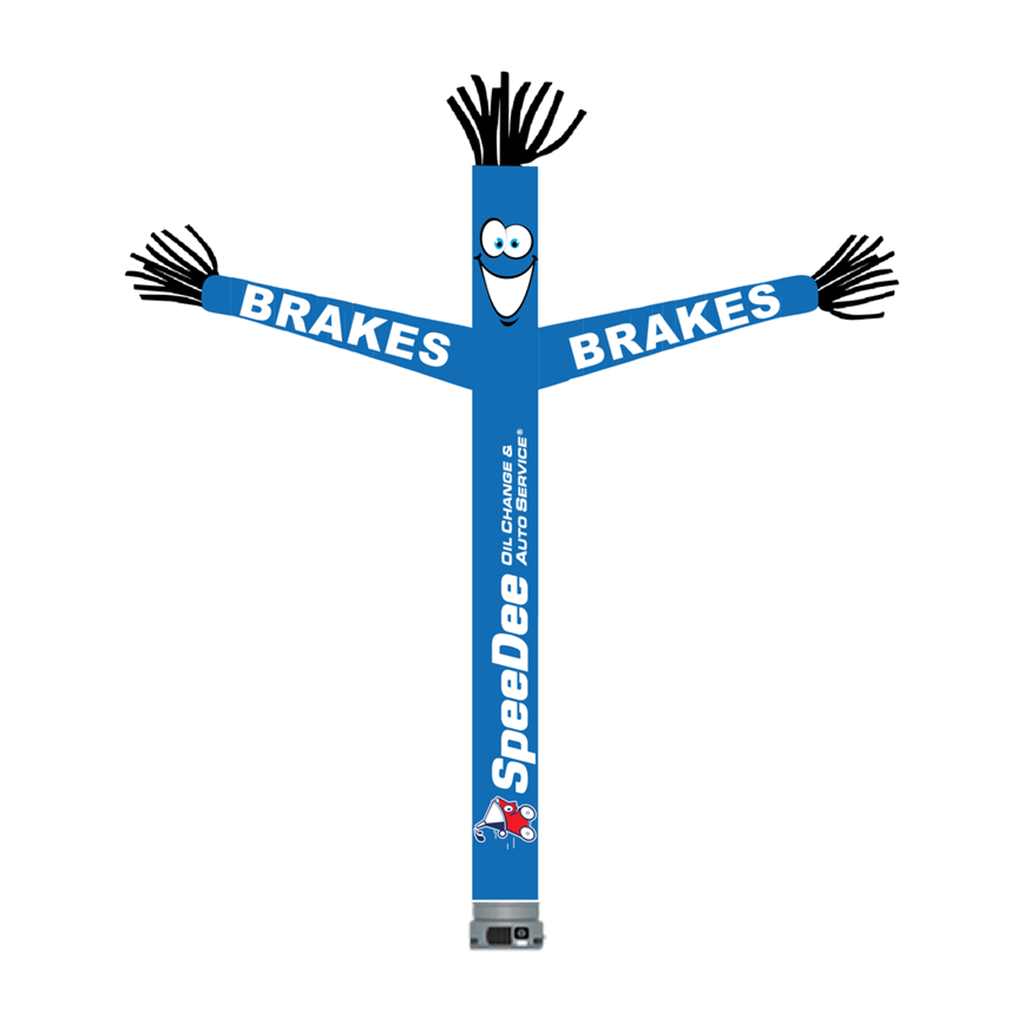 Kit for 18' FullSpeed Automotive SpeeDee Oil Change Blue Brakes Tube Dancer (with face & arms)
