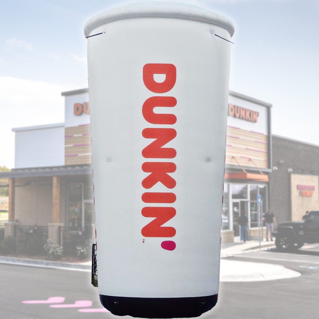 Kit for 20' Dunkin' Donuts White Logo Coffee Cup Inflatable (2023 art)