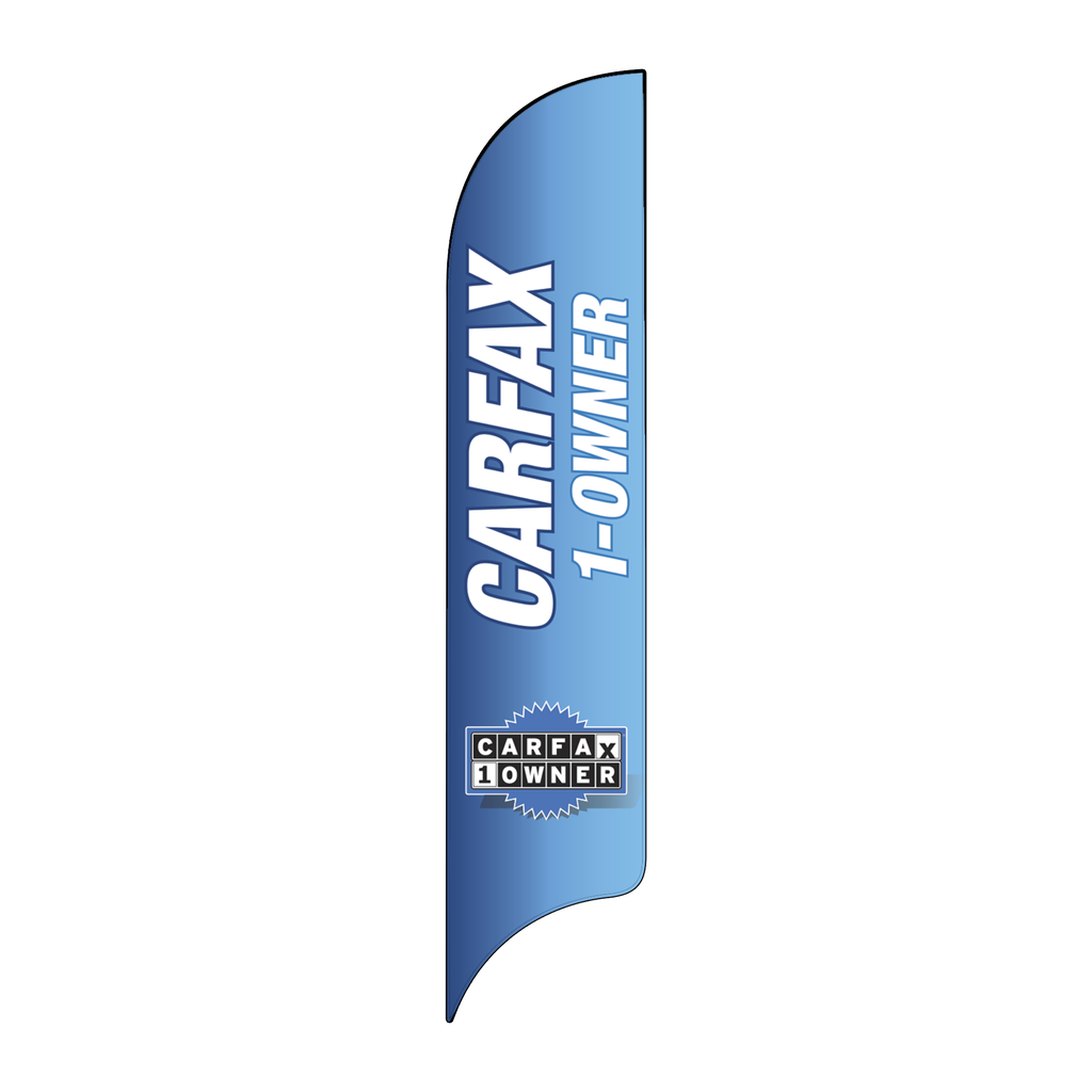 15' Carfax Blue 1-Owner AdverSail Flag