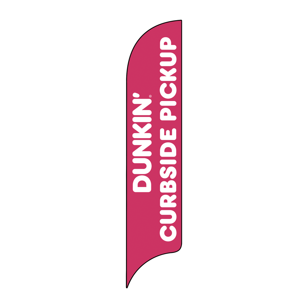15' Dunkin' Donuts Pink Pickup AdverSail Flag
