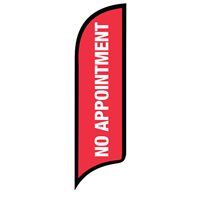 12' FullSpeed Automotive Red No Appointment AdverSail Flag