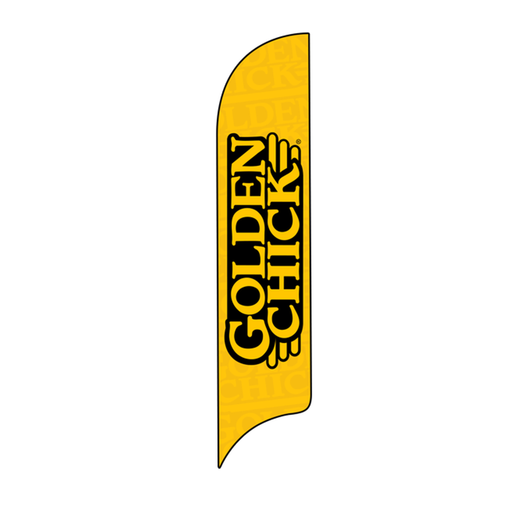 15' Golden Chick Yellow Logo AdverSail Flag